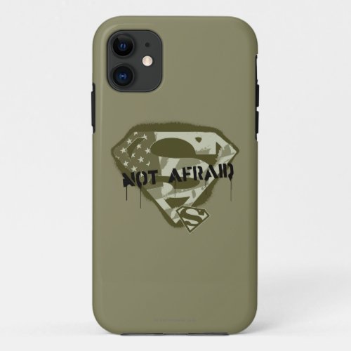 Superman S_Shield  Not Afraid _ US Camo Logo iPhone 11 Case