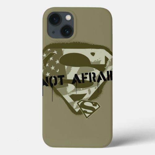 Superman S_Shield  Not Afraid _ US Camo Logo iPhone 13 Case