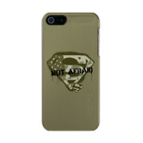 Superman S-Shield | Not Afraid - US Camo Logo Metallic Phone Case For iPhone SE/5/5s