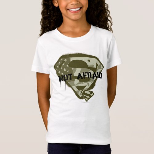 Superman S_Shield  Not Afraid _ US Camo Logo T_Shirt