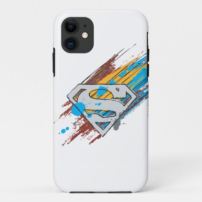Superman S-Shield | Paint Streaks Logo Case-Mate iPhone Case (Back)