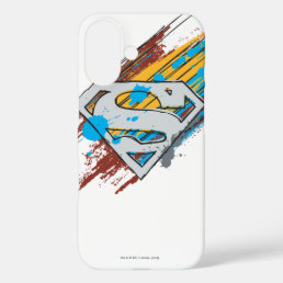 Superman S-Shield | Paint Streaks Logo iPhone 16 Case