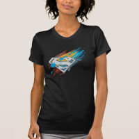 Superman S-Shield | Paint Streaks Logo T-Shirt