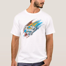 Superman S-Shield | Paint Streaks Logo T-Shirt