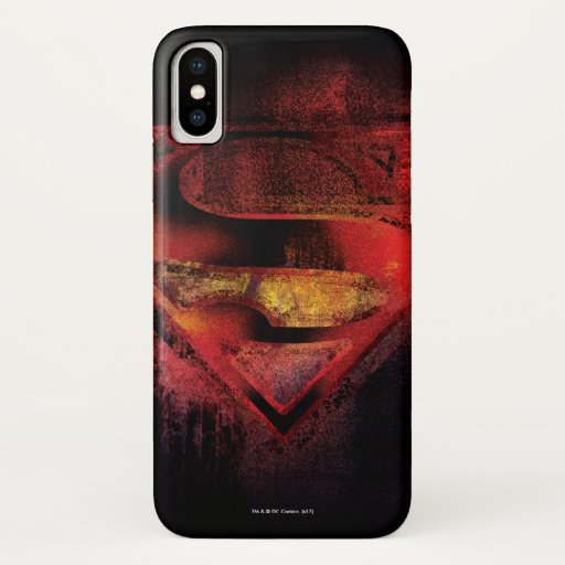 Superman S-Shield | Painted Logo iPhone X Case
