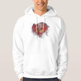 Superman S-Shield   Painted Logo Hoodie