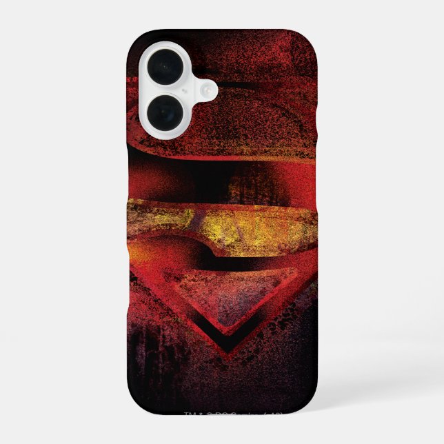 Superman S-Shield | Painted Logo Iphone Case (Back)