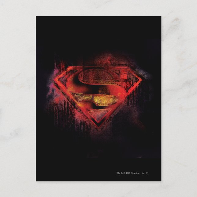 Superman S-Shield | Painted Logo Postcard (Front)