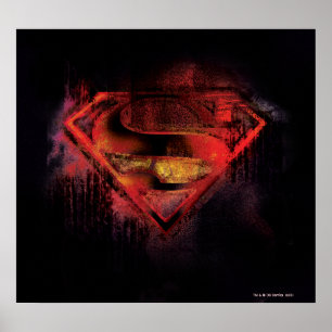 Superman S-Shield Painted Logo Poster