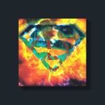 Superman S-Shield | Peace Stamped Logo Canvas Print<br><div class="desc">Superman Monthly Trend</div>