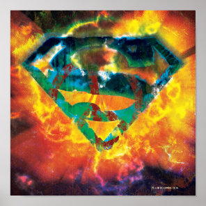 Superman S-Shield | Peace Stamped Logo Poster