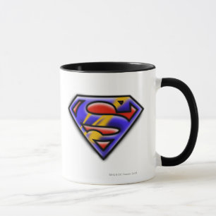 Superman S-Shield Purple Airbrush Logo Mug