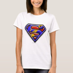 Superman S-Shield | Purple Airbrush Logo T-Shirt