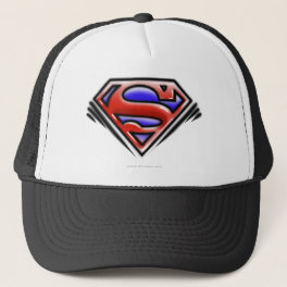 Superman S-Shield Red Airbrush Logo Trucker Hat