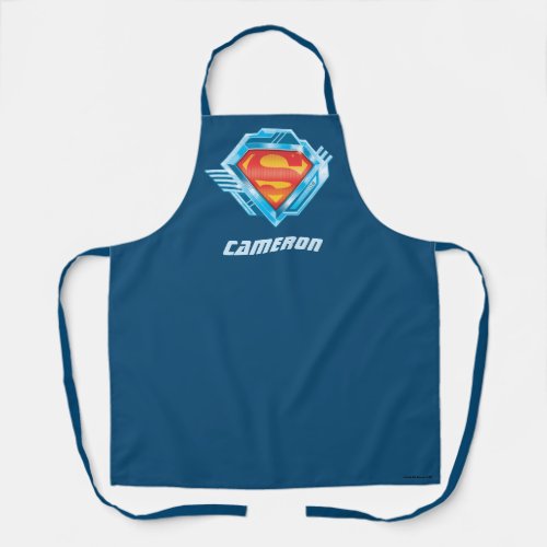 Superman S_Shield  Red and Blue Metal Logo Apron