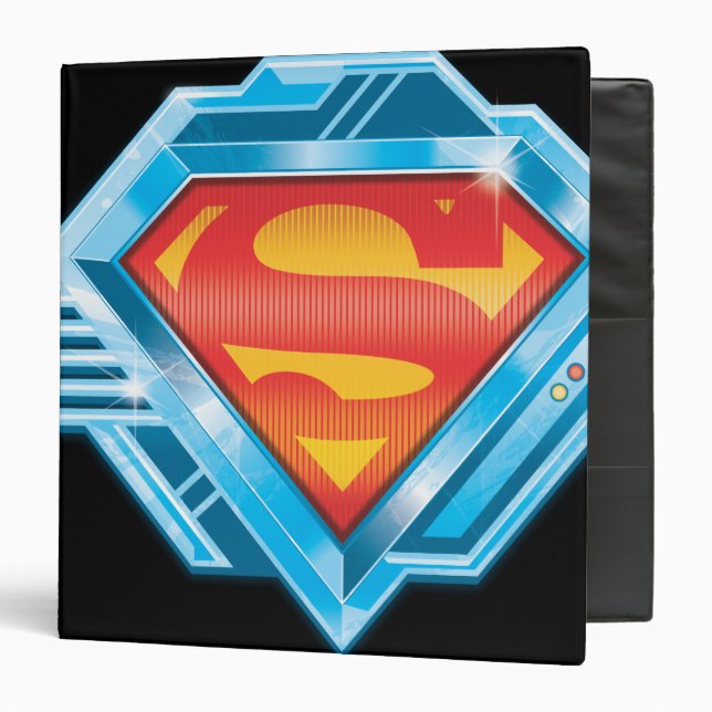 Superman S-Shield | Red and Blue Metal Logo Binder (Front/Inside)