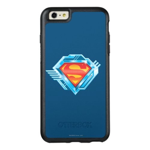 Superman S_Shield  Red and Blue Metal Logo OtterBox iPhone 66s Plus Case