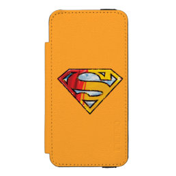 Superman S-Shield | Red and Orange Logo Wallet Case For iPhone SE/5/5s