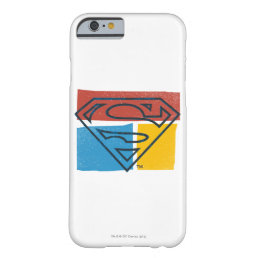 Superman S-Shield | Red Blue Yellow Block Logo Barely There iPhone 6 Case