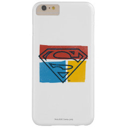 Superman S-Shield | Red Blue Yellow Block Logo Barely There iPhone 6 Plus Case