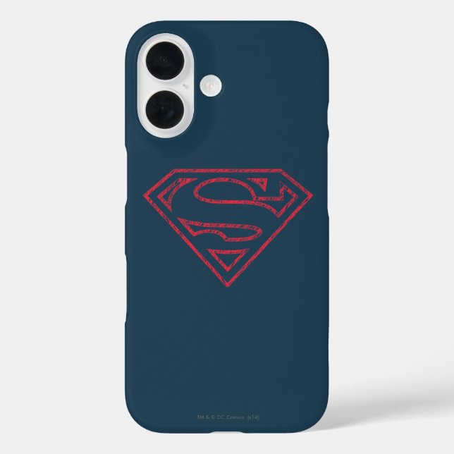 Superman S-Shield | Red Outline Logo Case-Mate iPhone Case (Back)
