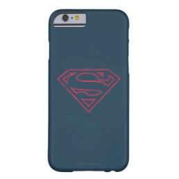 Superman S-Shield | Red Outline Logo Barely There iPhone 6 Case