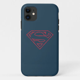 Superman S-Shield | Red Outline Logo iPhone 11 Case