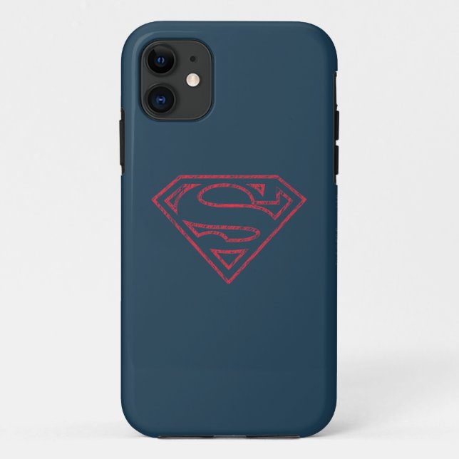 Superman S-Shield | Red Outline Logo Case-Mate iPhone Case (Back)