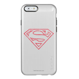 Superman S-Shield | Red Outline Logo Incipio Feather Shine iPhone 6 Case
