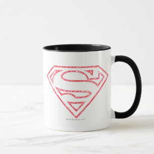 Superman S-Shield Red Outline Logo Mug