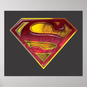 Superman S-Shield Reflection Logo Poster