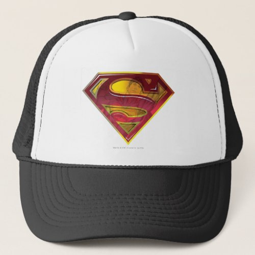 Superman S_Shield  Reflection Logo Trucker Hat