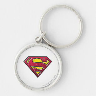 Superman S-Shield   Scratches Logo Keychain