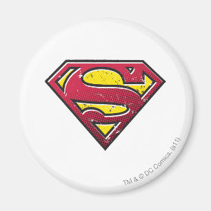 Superman S-Shield   Scratches Logo Magnet