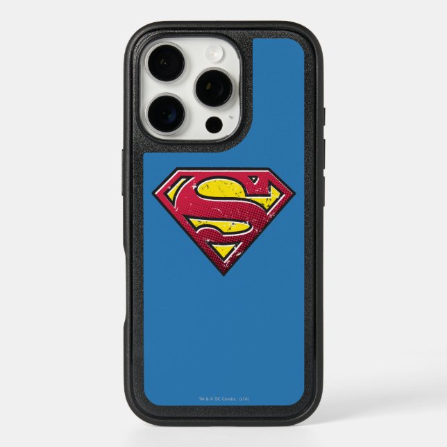 Superman S-Shield | Scratches Logo Otterbox iPhone Case (Back)