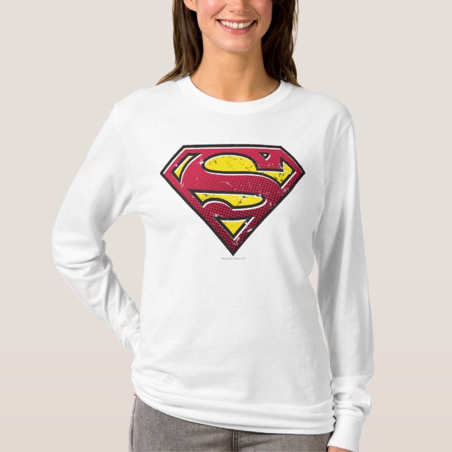 Superman S-Shield | Scratches Logo T-Shirt (Front)