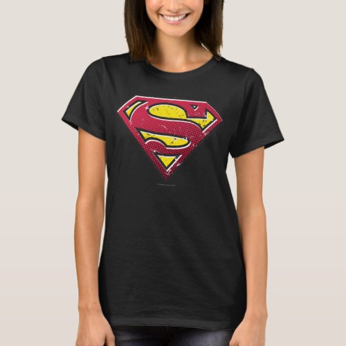 Superman S_Shield  Scratches Logo T_Shirt
