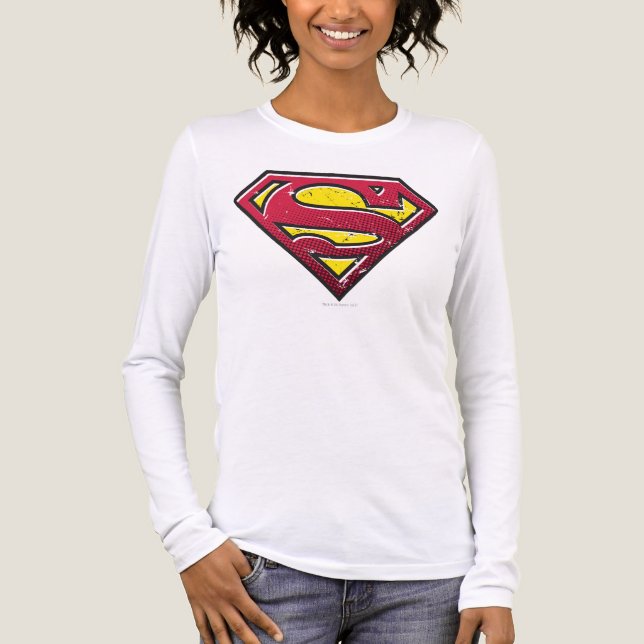 Superman S-Shield | Scratches Logo Tri-Blend Shirt (Front)