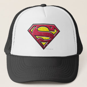 Superman S-Shield   Scratches Logo Trucker Hat