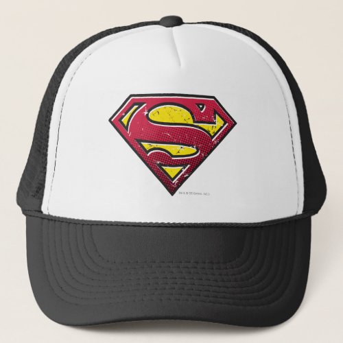 Superman S_Shield  Scratches Logo Trucker Hat