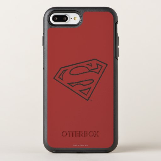 Superman S-Shield | Sideways Grunge Logo OtterBox Symmetry iPhone 8 Plus/7 Plus Case