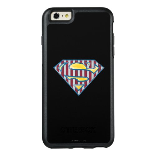 Superman S_Shield  Striped Logo OtterBox iPhone 66s Plus Case