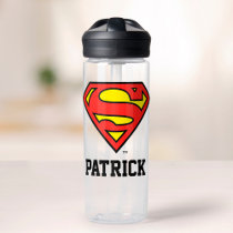 Superman S-Shield | Superman Logo | Add Your Name Water Bottle