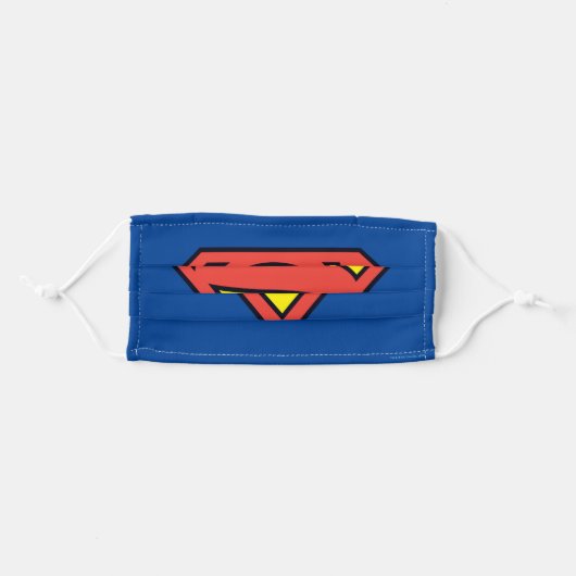 Superman S-Shield | Superman Logo Adult Cloth Face Mask (Front, Folded)