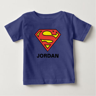 Design Originale Concesso su Licenza Blu Reale Il supereoe Logoshirt Baby Body Superman Logo Tutina da Neonato DC Comics