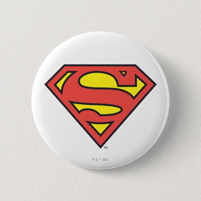 Superman S-Shield | Superman Logo Button (Front)