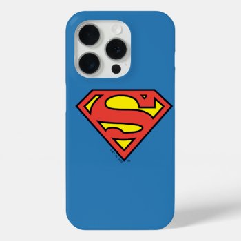 Superman S-shield | Superman Logo Iphone 15 Pro Case by superman at Zazzle