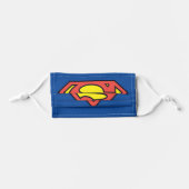 Superman S-Shield | Superman Logo Kids' Cloth Face Mask (Front, Folded)