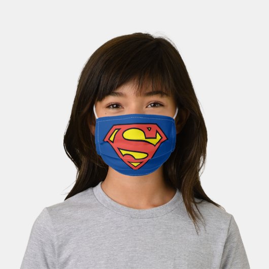 Superman S-Shield | Superman Logo Kids' Cloth Face Mask (Worn)