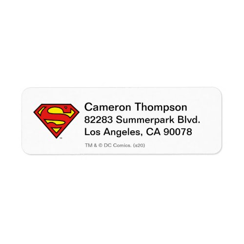 Superman S_Shield  Superman Logo Label